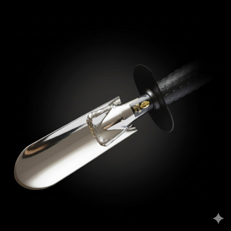 dagger, stainless, steel, polished, metal, detecting, uk, manufactured, black, ada